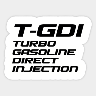 T-GDI (1) (black) Sticker